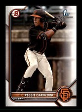 2022 1st Bowman Draft #BD-33 Reggie Crawford San Francisco Giants Baseball Card