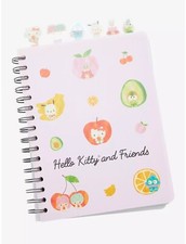 Sanrio Hello Kitty and Friends Fruits Allover Print Figural Tab Journal