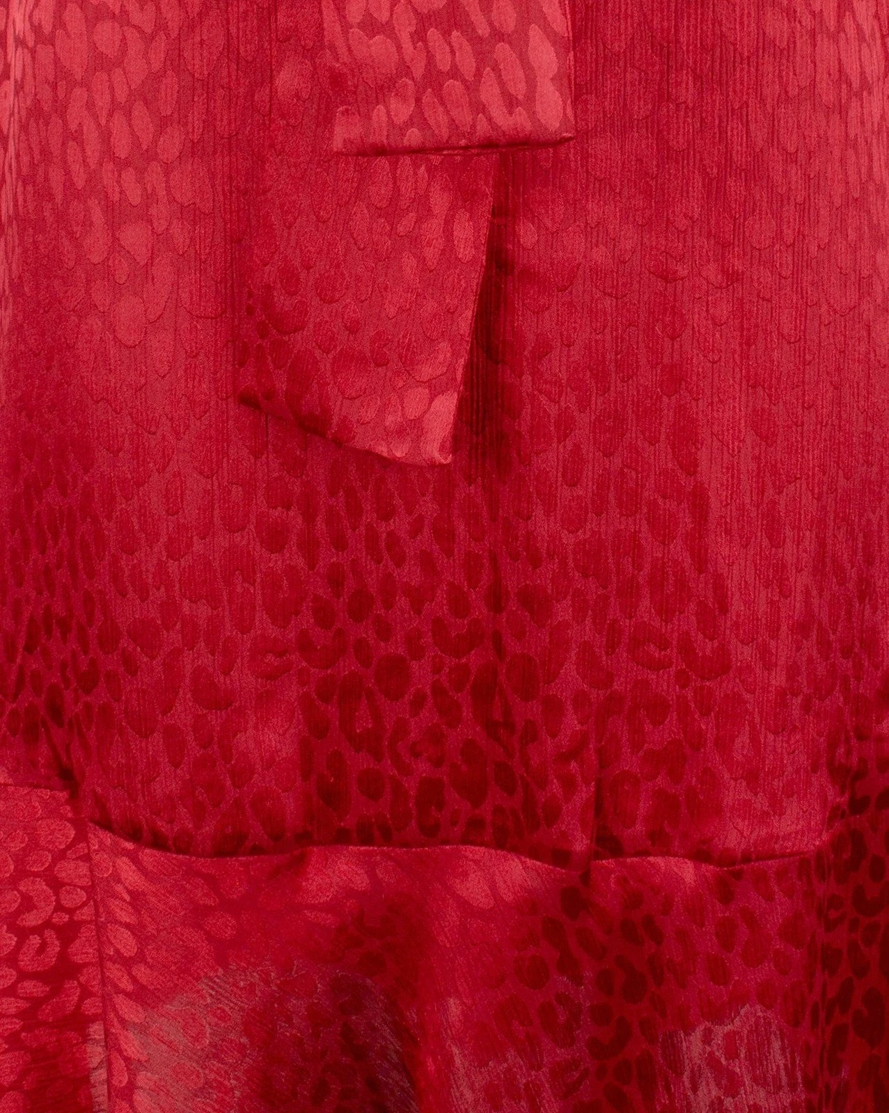 Abito donna Michael Kors manica corta scollo a V aderente rosso cremisi piccolo