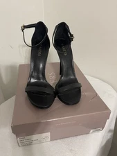 Bakers Womens Open Toe Sandals/Heels Size 8.5 Black