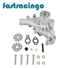 For Sbc Small Block Chevy 283 305 327 350 400 Satin High Volume Long Water Pump