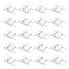 20 Pcs Ceramic Resistors, 5W 0.1 Ohm 5% Non-inductive Cement Ceramic Resistor