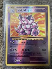 Nidoking collectible TCGEvolutions 45/108.  Holo Rare rarity  holographic foil.