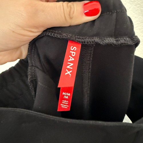 Spanx Size Medium M Black Ponte Knit Pull-On High Rise Perfect Pants Jogger NWT - Picture 11 of 12