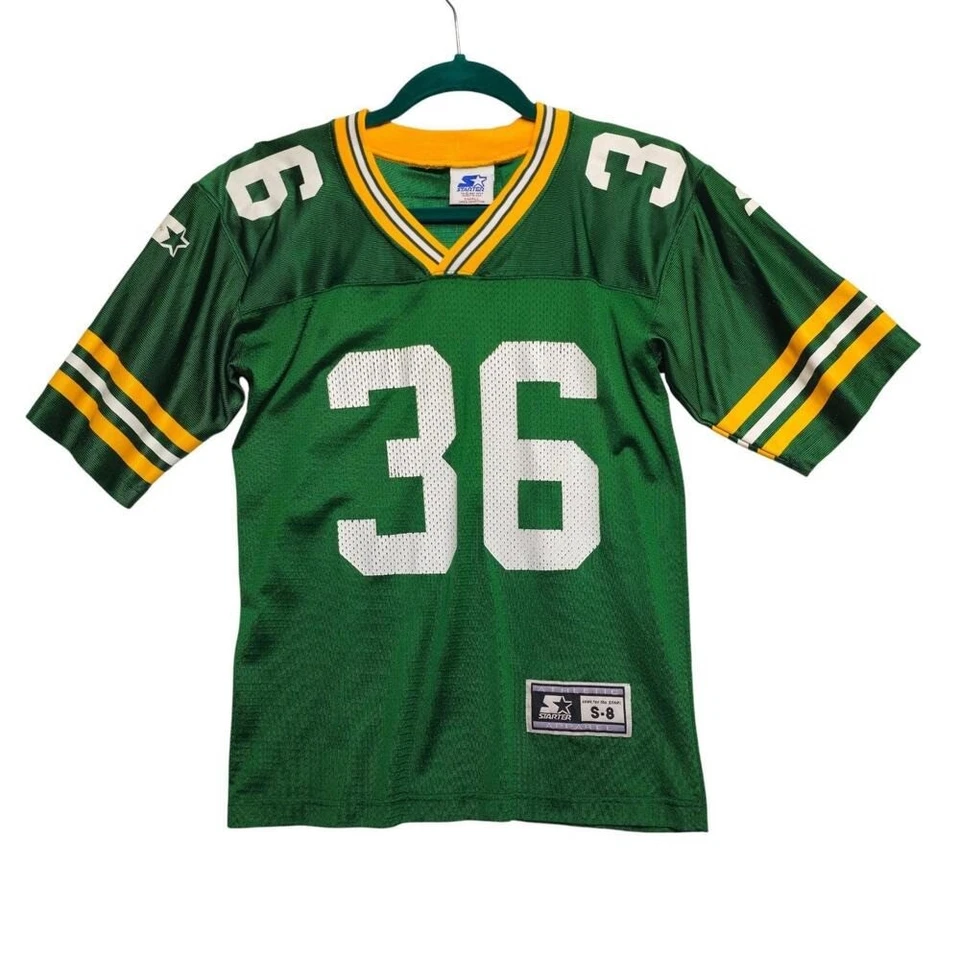 Camiseta deportiva vintage Starter 1997 NFL Green Bay Packers LeRoy Butler #36 talla S (S-8) Foto 2 de 4