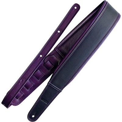RICHTER Springbreak I Nappa Guitar Strap Black/Violet 2.75 in.