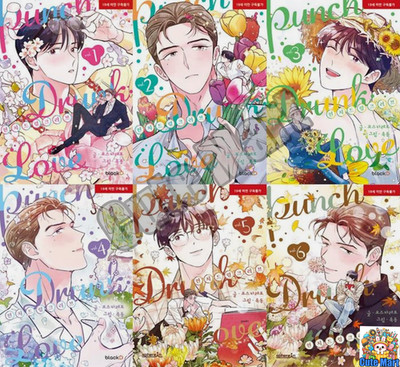 Punch Drunk Love Vol 1-6 Set Webtoon Manhwa Comics Manga BL Korean