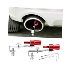 Zpana 2PCS Car Turbo Whistle, Aluminum Alloy Vehicle Turbo Sound Exhaust Red