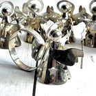 Set of 7 VTG Silver Plate Angel Napkin Rings 2.25" Tall Choir Halo Variety