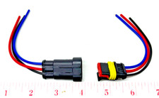   WATERPROOF   3pin 3 wire pig tail quick connect / disconnect connector NEW