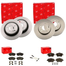 TRW BREMSSCHEIBEN + BEL&Auml;GE VORNE + HINTEN passend f&uuml;r MERCEDES R172 SLK SLC