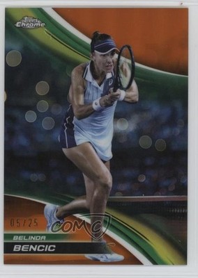 2025 Topps Chrome Orange Refractor /25 Belinda Bencic #212 08k5