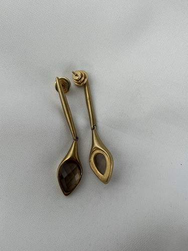 Dean Davidson Yellow Gold and Topaz Teardrop Earrings - Picture 2 of 4