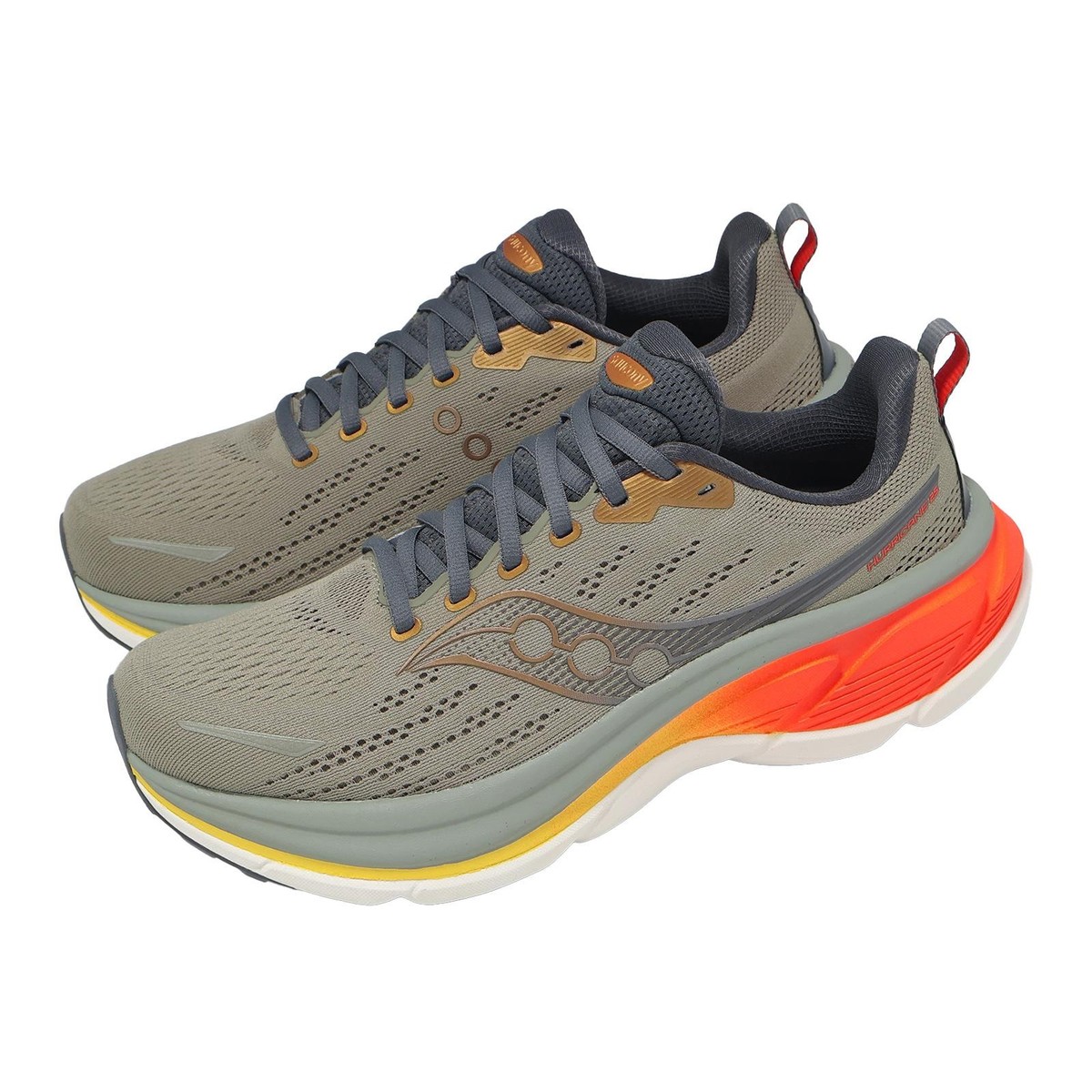 Saucony Hurricane 25 Laurel Fire Men Road Running Jogging Shoes