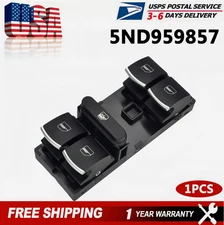 Master Power Window Switch Front LH Left Driver for VW Passat Tiguan Jetta Golf
