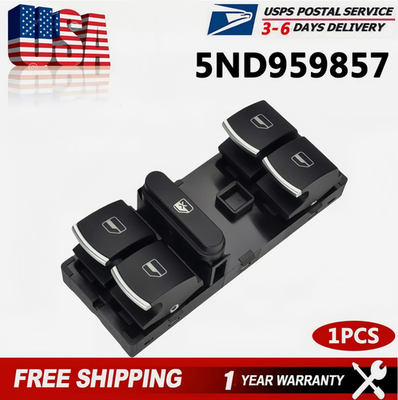#ad Master Power Window Switch Front LH Left Driver for VW Passat Tiguan Jetta Golf $10.49