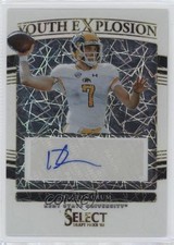 2022 Panini Select Draft Picks White Lazer Prizm /49 Dustin Crum Auto s1i