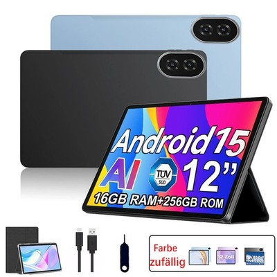 2025 Tablet 12Zoll Android15 16GB RAM 256GB ROM Octa-Core Tablet 2K IPS 2Kamera