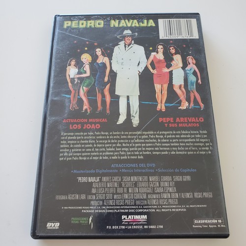 Pedro Navaja (DVD, 1984) Near-Mint Disc, TESTED & WORKING - Picture 3 of 4