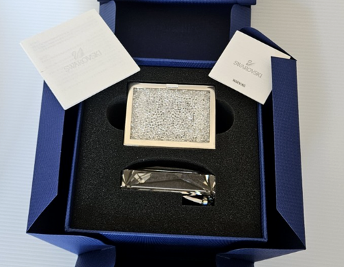 NEW Boxed Swarovski Silver Crystal Crystalline Treasure / Trinket Box #5136899 - Picture 6 of 14