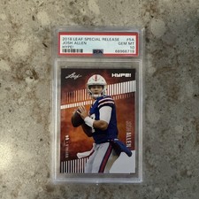 2018 Leaf Special Release Josh Allen Hype! Rookie Card PSA 10