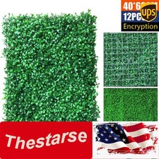 Artificial Plant Wall Fence Greenery Panel Decor Foliage Hedge Grass Mat 60x40cm