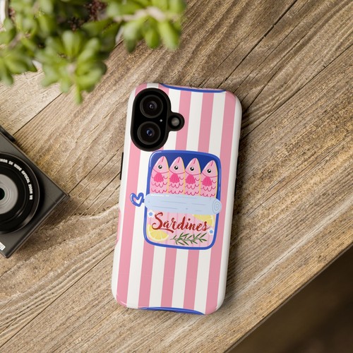 Fun Sardines Phone Case, Quirky Phone Cover, Cute Gift for Food Lovers - 第 27/261 張圖片