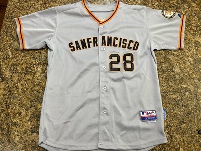 San Francisco Giants Grey Road Jersey #28 Posts Youth L-XL *See