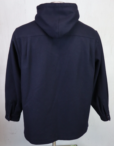 Cappotto Faconnable con bottoni davanti blu lana manica lunga cappuccio donna XL o uomo? - Foto 2 di 11