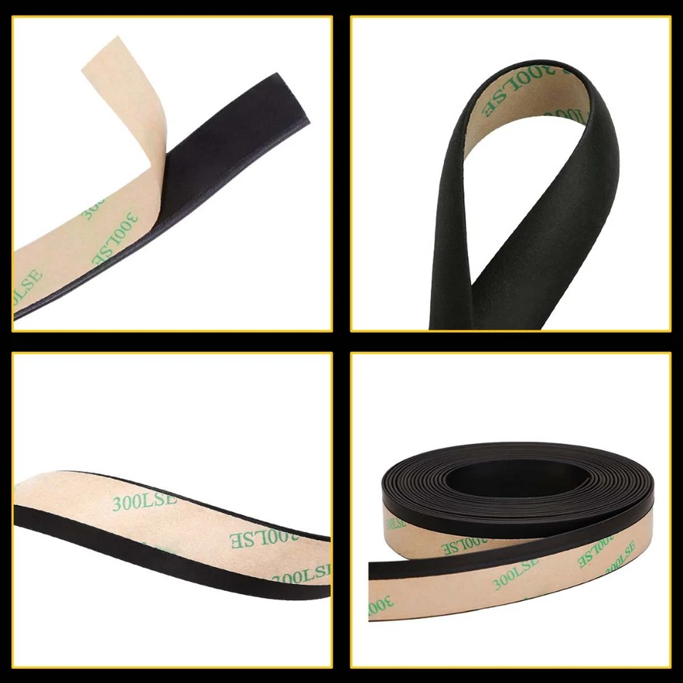 4M Rubber Seal Strip Car Rear Front Side Window Trim Edge Moulding Weatherstrip - Image 4 of 4