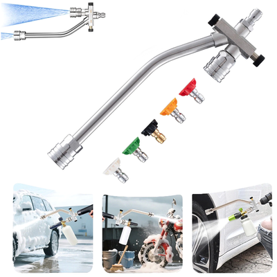 #ad Foam Cannon Dual Connector Pressure Washer Double Tip Attachment with 5 Nozzles $20.98