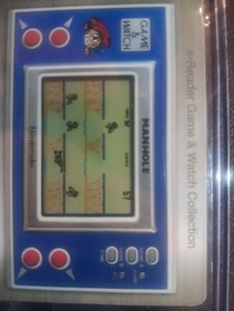 Nintendo e-Reader - Game and Watch Card Only - Manhole 2002 - Expo Promotional 