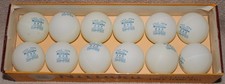 Nittaku Table Tennis Balls Box of 12 White Balls Ping Pong NOS 1970s