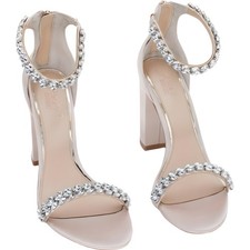 Jewel Badgley Mischka Mayra Crystal Heel Sandal Women's US 9.5