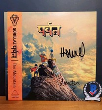 Jamie Hewlett Damon Albarn Signed The Gorillaz Vinyl The Mountain LP BAS COA