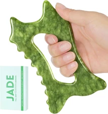 6-In-1 Jade Stone Body Gua Sha Facial Tools - Lymphatic Drainage Tool, Face Scul