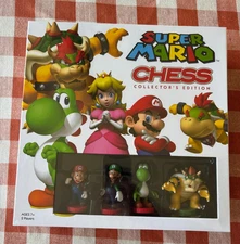 New! Super Mario Chess Set Collectors Edition Board Game USAopoly 32 Piece