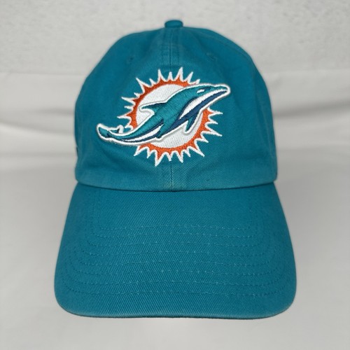 47 Brand MIAMI DOLPHINS Baseball Hat Cap Blue Embroidered NFL Adjustable OSFA - Picture 2 of 10