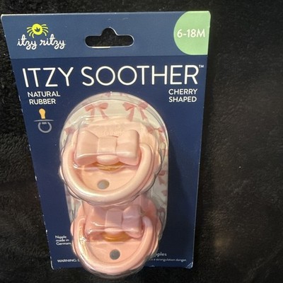 Itzy Soother  Natural Rubber Pacifier 2 Pack 6-18m 