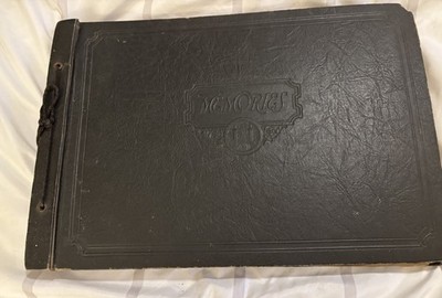 Antique 1923/24 High School Memories Scrapbook Felt Letter Invitations Playbill