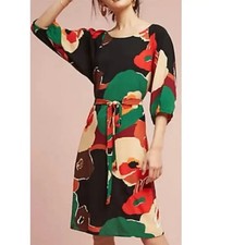 Sunday In Brooklyn Callalily Kimono Dress Medium Multicolor Floral Sleeve Midi
