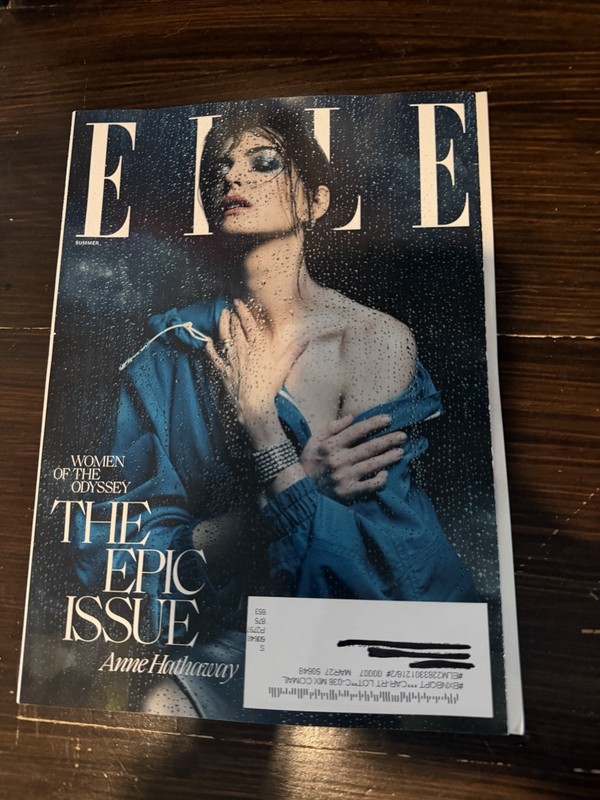 ANNE HATHAWAY - ELLE MAGAZINE - SUMMER 2026 - THE EPIC ISSUE - BRAND NEW