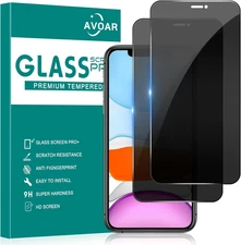 2 Pack Privacy Screen Protector for iPhone 11 / iPhone XR, Privacy Screen iPhone