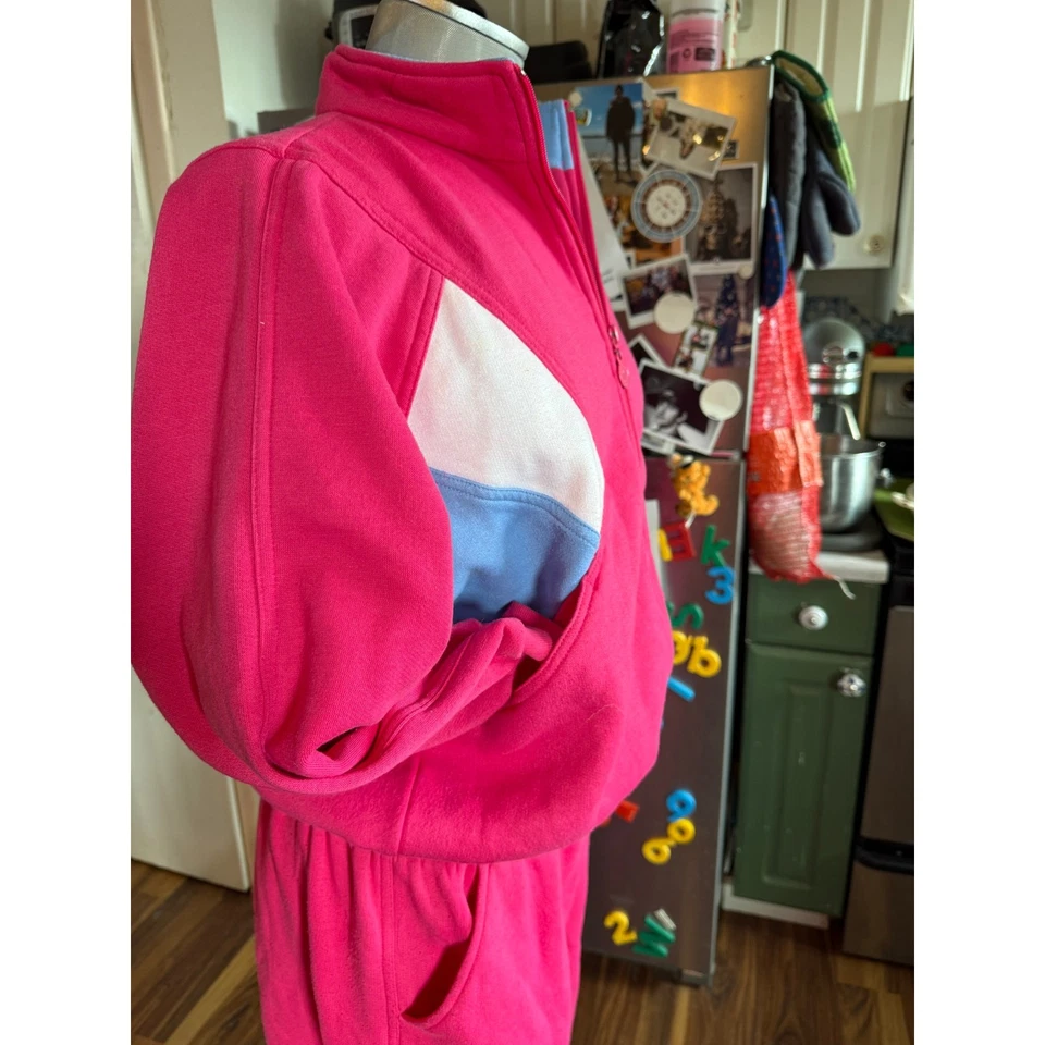 Adidas Grail Vintage 80s Pink Tracksuit Rare Colorblock M Retro Barbie - Image 4 of 4