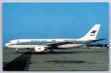 Airbus Industrie A300B4-120 of ZAS Airline of Egypt at Basel Vintage Postcard