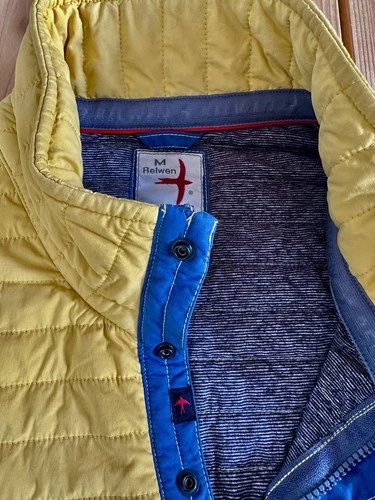 Relwen Windzip Popover Jacket Bright Yellow Men’s Medium - product listing photo