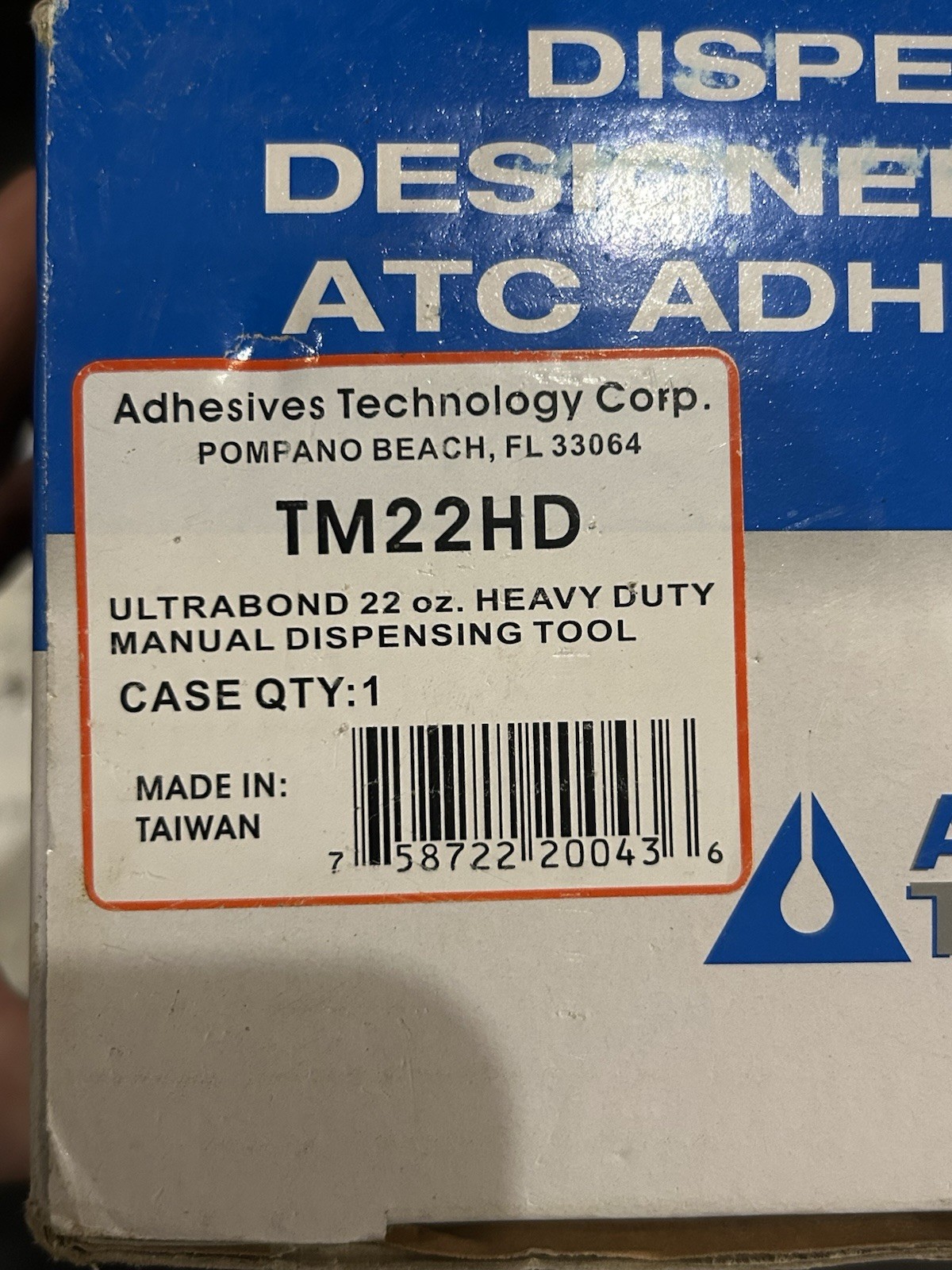 Adhesives Technology Dispensing Tool for 22 oz. Adhesive Cartridges TM22HD