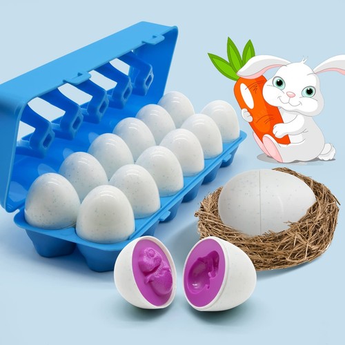 Dinosaur Matching Eggs for Toddlers – Easter Eggs Toy – 12PCS Educational Lea... - Picture 6 of 7