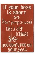 Bathroom Tin Sign Funny Aluminum Wall Decor Man Cave Vintage 8x12