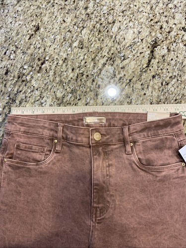 Kut Coffee Reese High Rise Ankle Straight Leg Size 10 Inseam 27” Jeans NWT New - Picture 5 of 11
